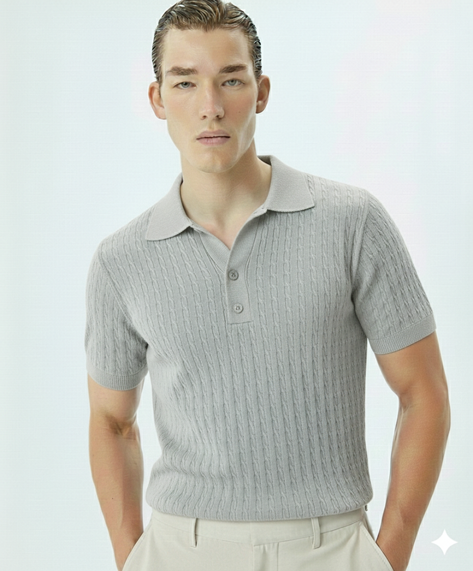 erkek terletmez triko polo yaka 3 dügmeli kısa kol penye