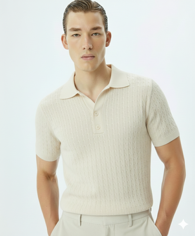 erkek terletmez triko polo yaka 3 dügmeli kısa kol penye